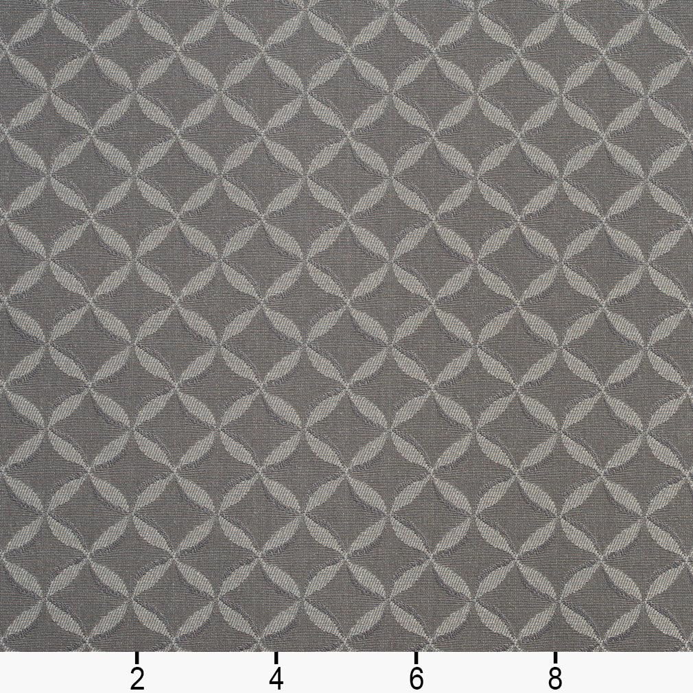 Grey Stain Resistant Performance Pet Friendly Small Scale Geometric Woven Pattern Upholstery Fabric by The Yard - SKU: Cory Stone
