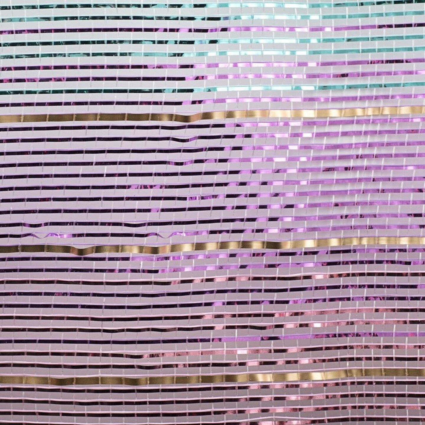 10" Metallic Foil Ombré Mesh Ribbon: Light Pink, Lavender, Ice Blue, Gold (10 Yards)