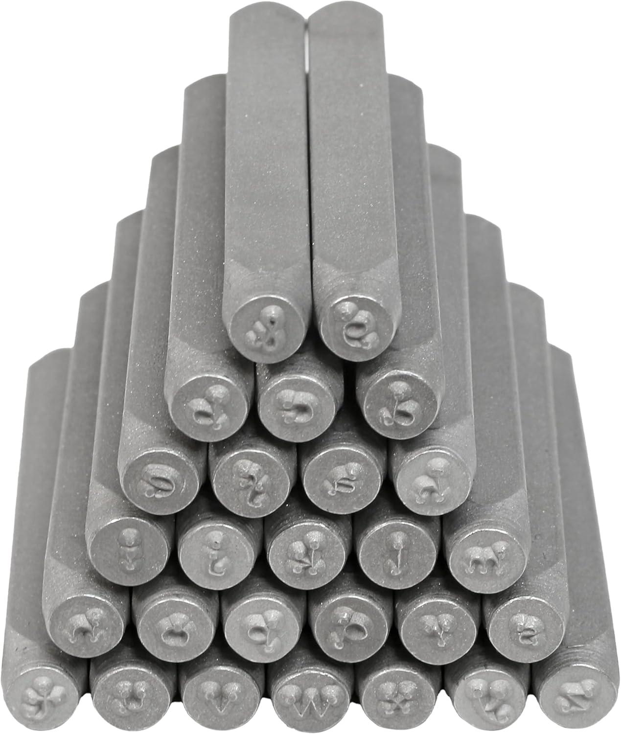 The Beadsmith Steel Alphabet Stamps - Metal Elements - Uppercase Gothic Font - A-Z Letters Plus “&” Symbol - Storage Case Included - Used for Stamping & Personalizing Soft Metals