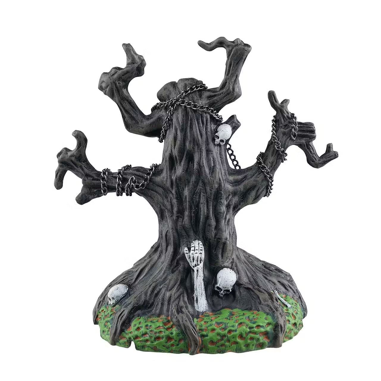 Lemax Spooky Town Halloween Village Accessory: Chained Spooky Tree