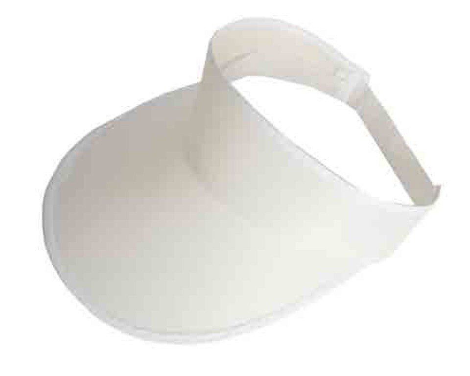 White Fabric Sun Visor for Kids Crafts, Paintable DIY Visor Hat for Classroom & Camp Projects