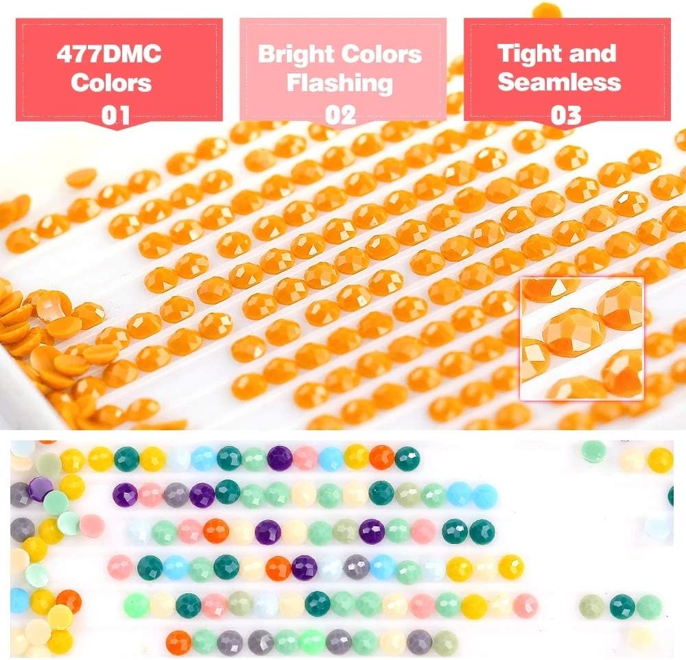 DIY 5D Diamond Painting Superhero and Flag by Numbers Kits for Adult and Kids,Round Full Drill Crystal Rhinestone Cross Stitch Arts Craft Canvas for Home Wall Decor.(11.8X15.7in/30X40cm)