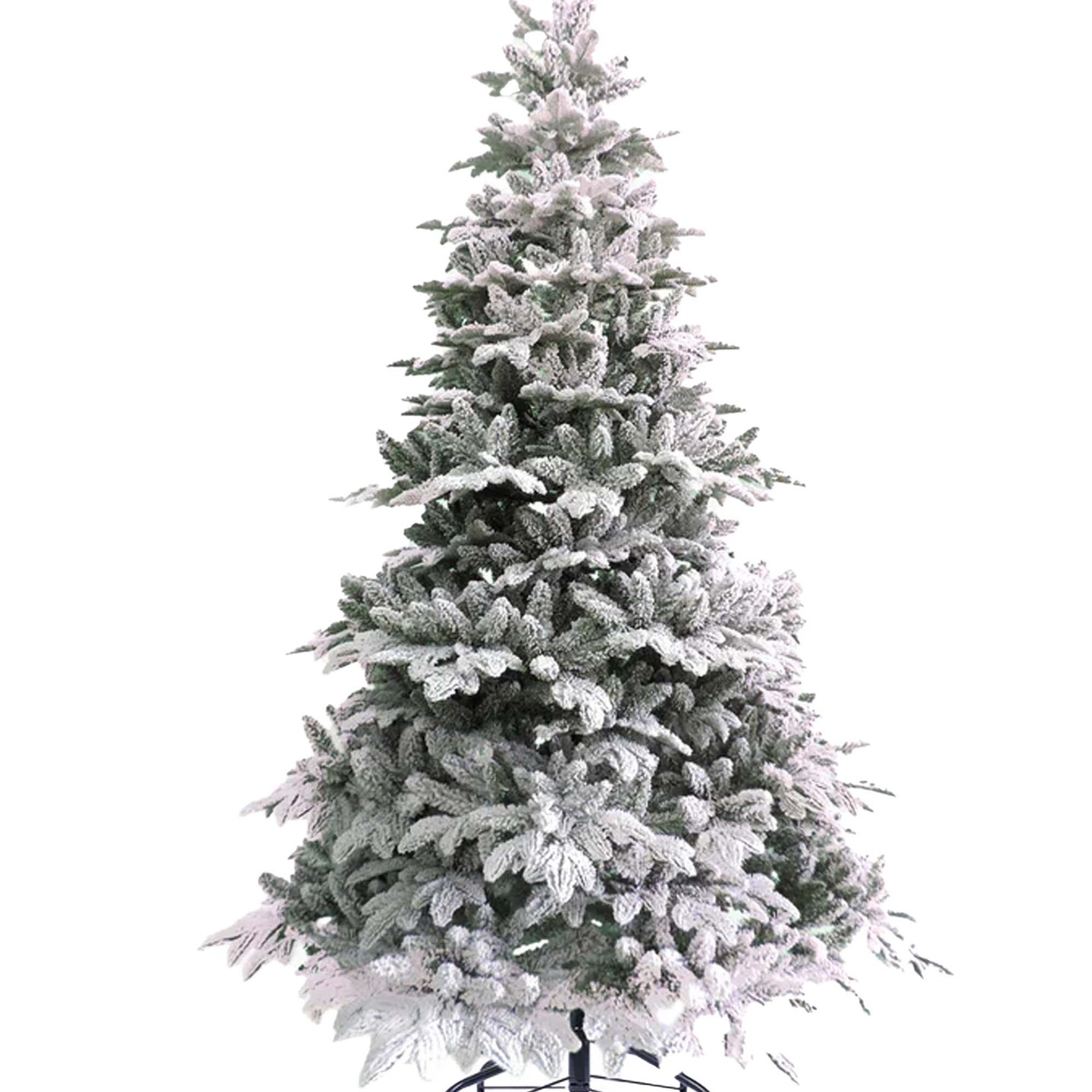 7.5&#x27; Calgary Spruce Snow Flocked Christmas Tree