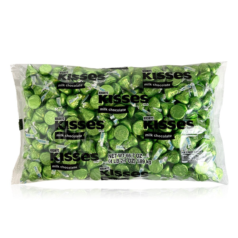 Kisses Green Foils 66.7 Oz