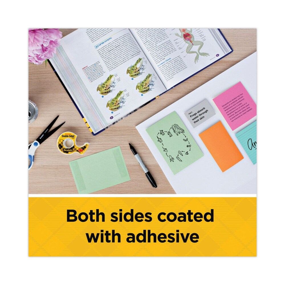 Scotch 3 in. Core 0.5 in. x 36 yds Double-Sided Tape - Clear (2/Pack)