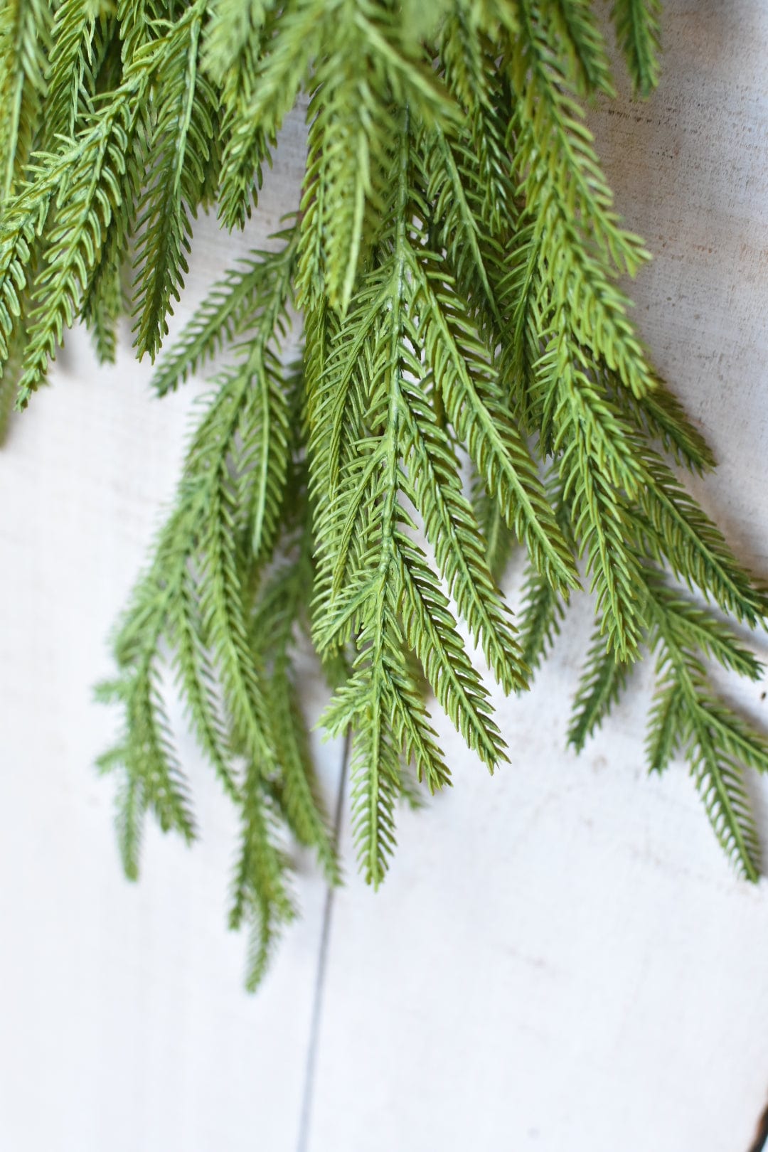 26&#x22; Faux Norfolk Teardrop Swag - Real Touch