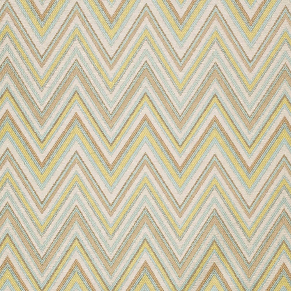 Seamist - Aqua Teal,green Abstract Geometric,herringbone Chevron Upholstery Fabric 54 Inches"