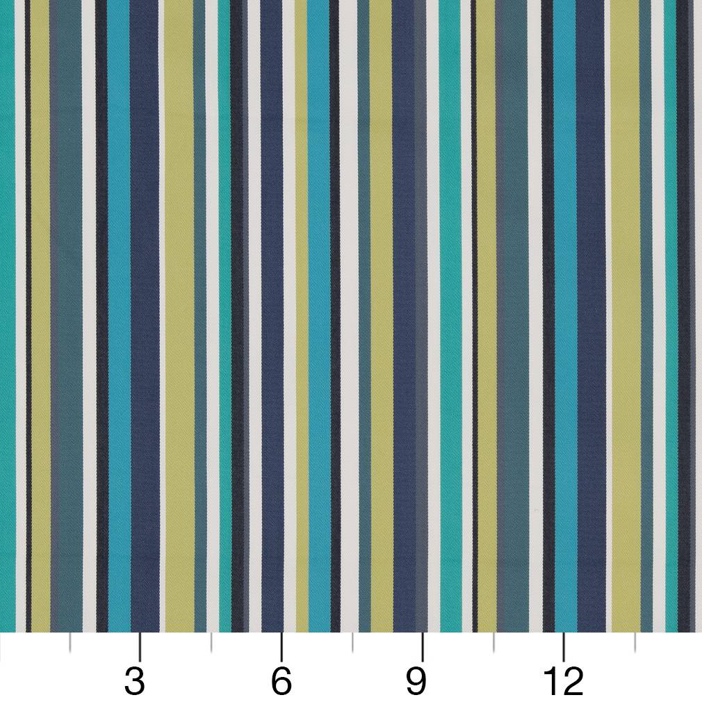 Mirage Stripe - Blue,Green Stripe Upholstery Fabric 54 Inches"
