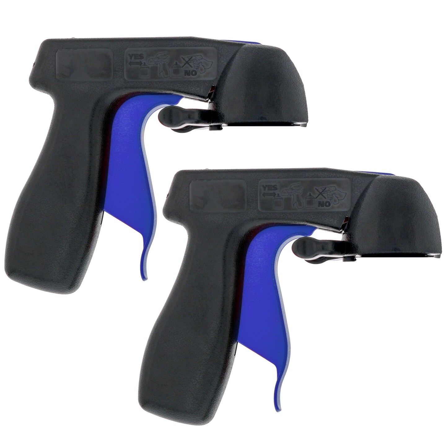 Instant Aerosol Trigger Handle (2 Pack) - Attach to Convert Spray Cans into Spray Guns - Universal Fit, Use on Spray Paint, Adhesives - Reusable, Clip-On &#x26; Off, Full Comfort Hand Grip