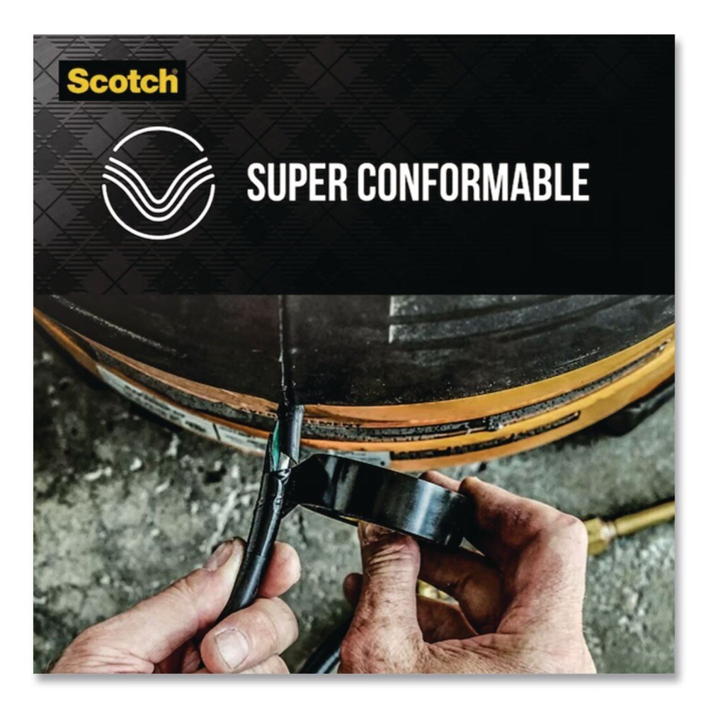 3M Scotch 88 0.75 in. x 66 ft. Super Vinyl Electrical Tape - Black (1-Roll)