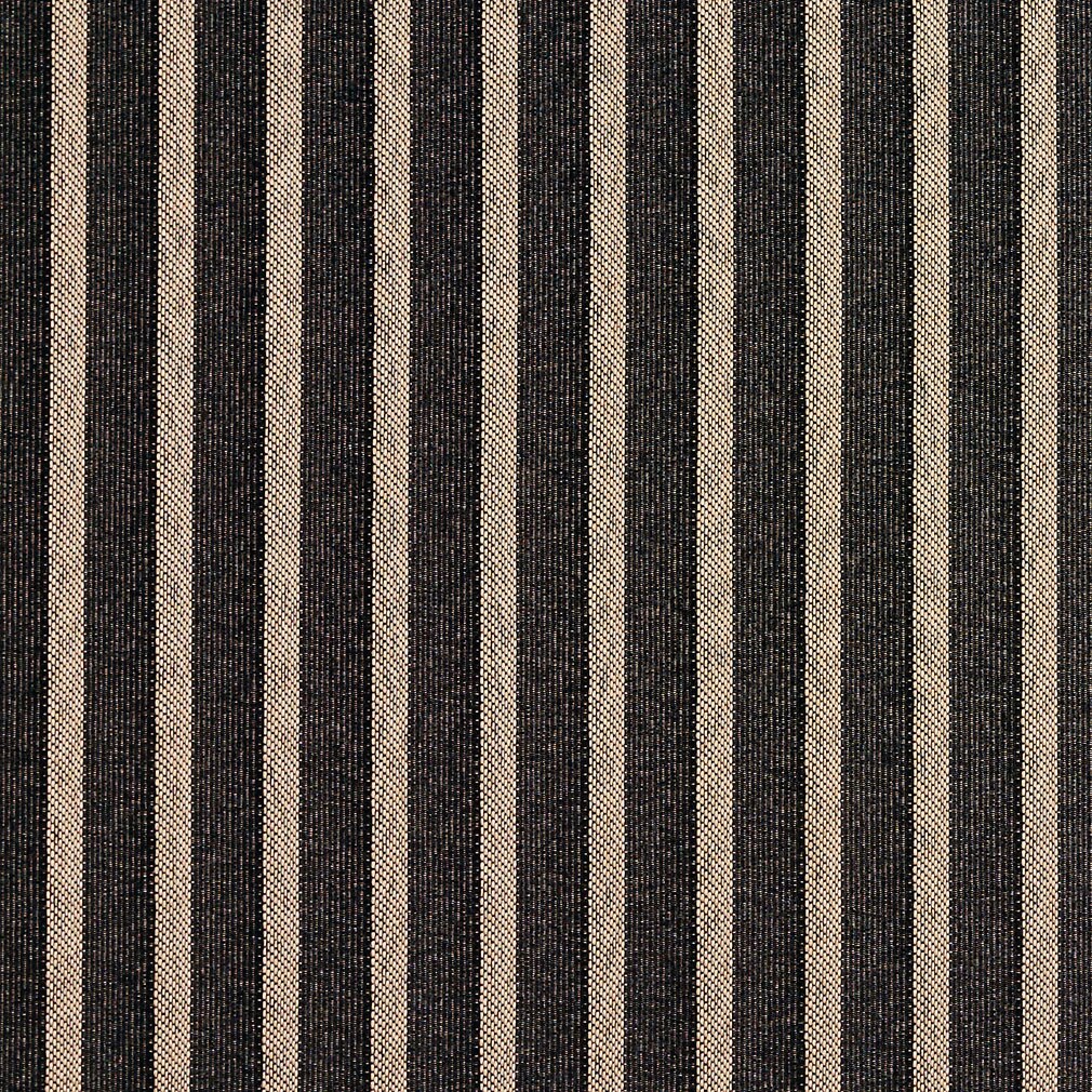 Onyx/Stripe - Black Stripe Upholstery Fabric 54 Inches&#x22;