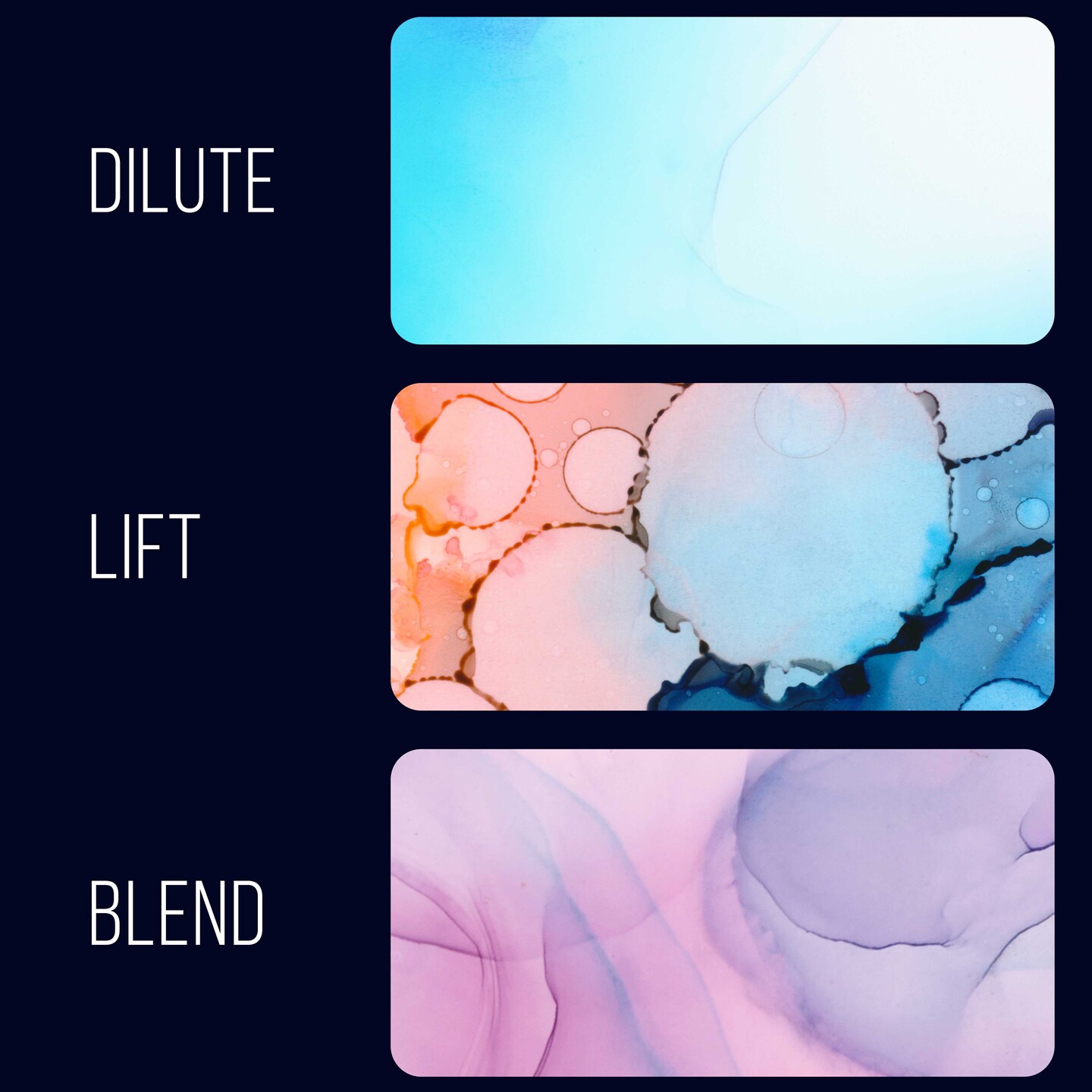 Alcohol Ink Color Blender Solution, Large 4.2 Ounce Bottle - Alcohol-Based Dye Paint Blending Mixing Solution to Lighten, Blend Dilute