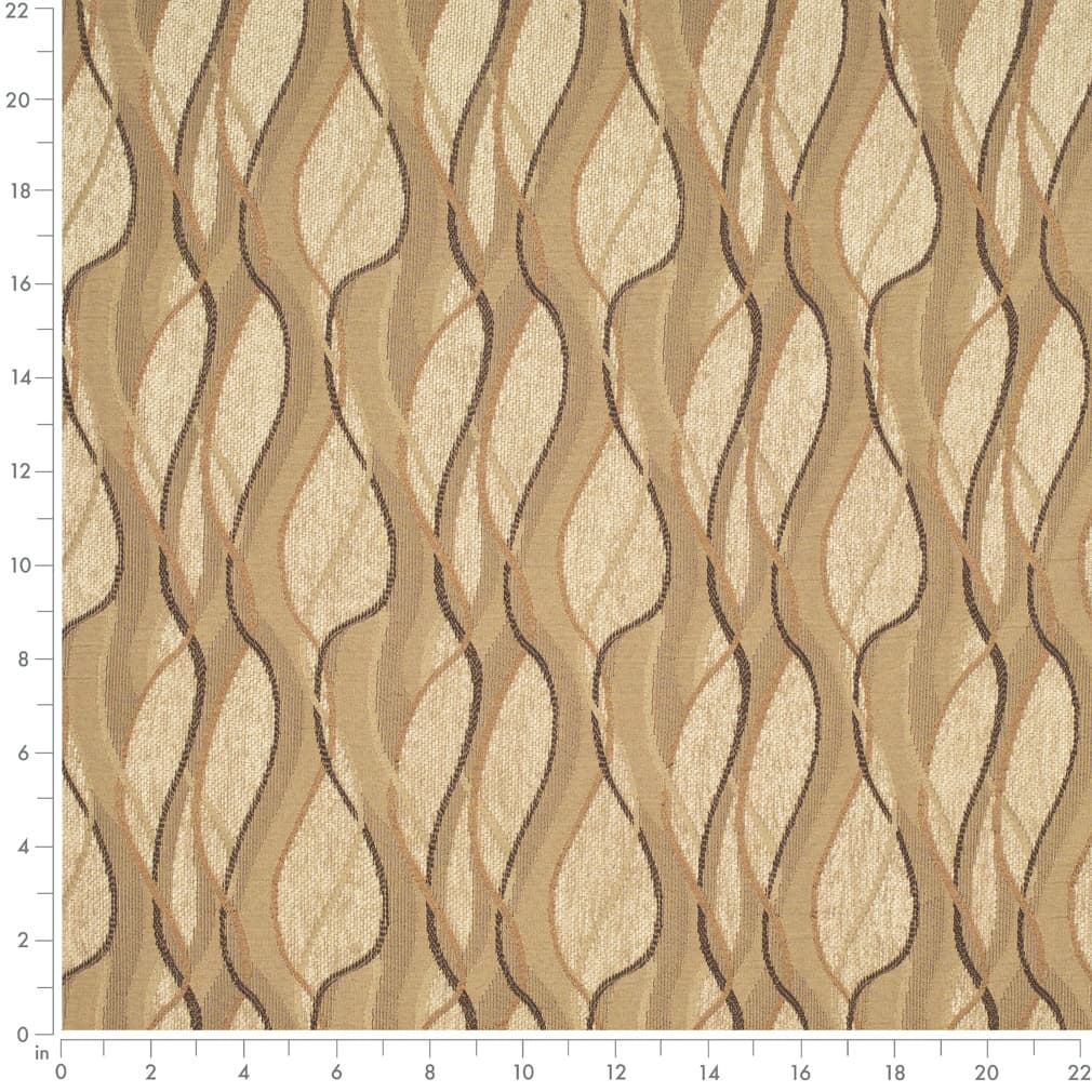 Sepia - Brown Abstract  Geometric Upholstery Fabric 54 Inches&#x22;