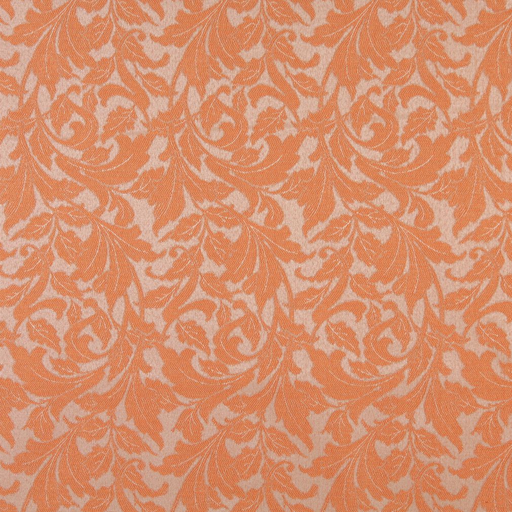 Nectar/Leaf - Coral & Peach Leaves Upholstery Fabric 54 Inches"