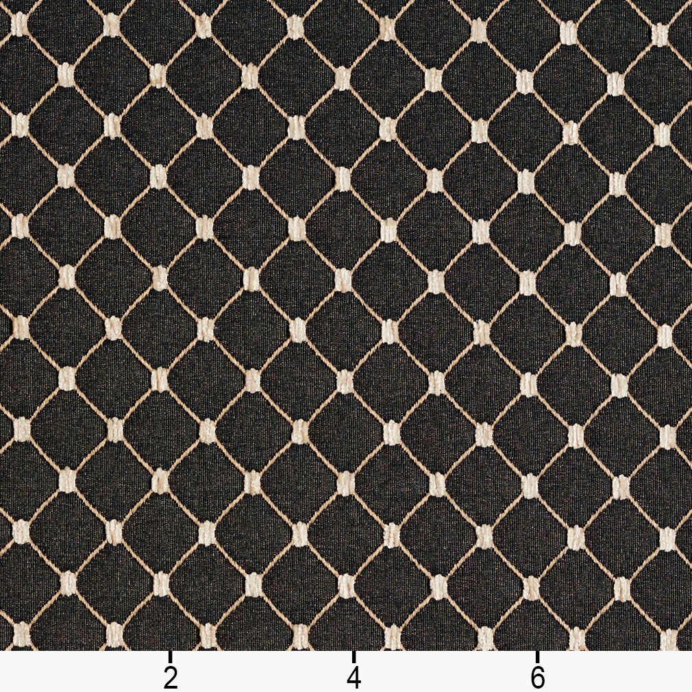 Onyx/Diamond - Black Diamonds,Small Scale Upholstery Fabric 54 Inches&#x22;