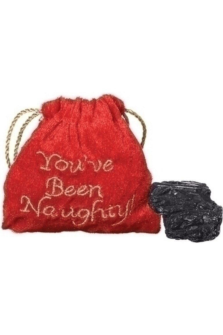 Santa Bag with a Lump Of Coal