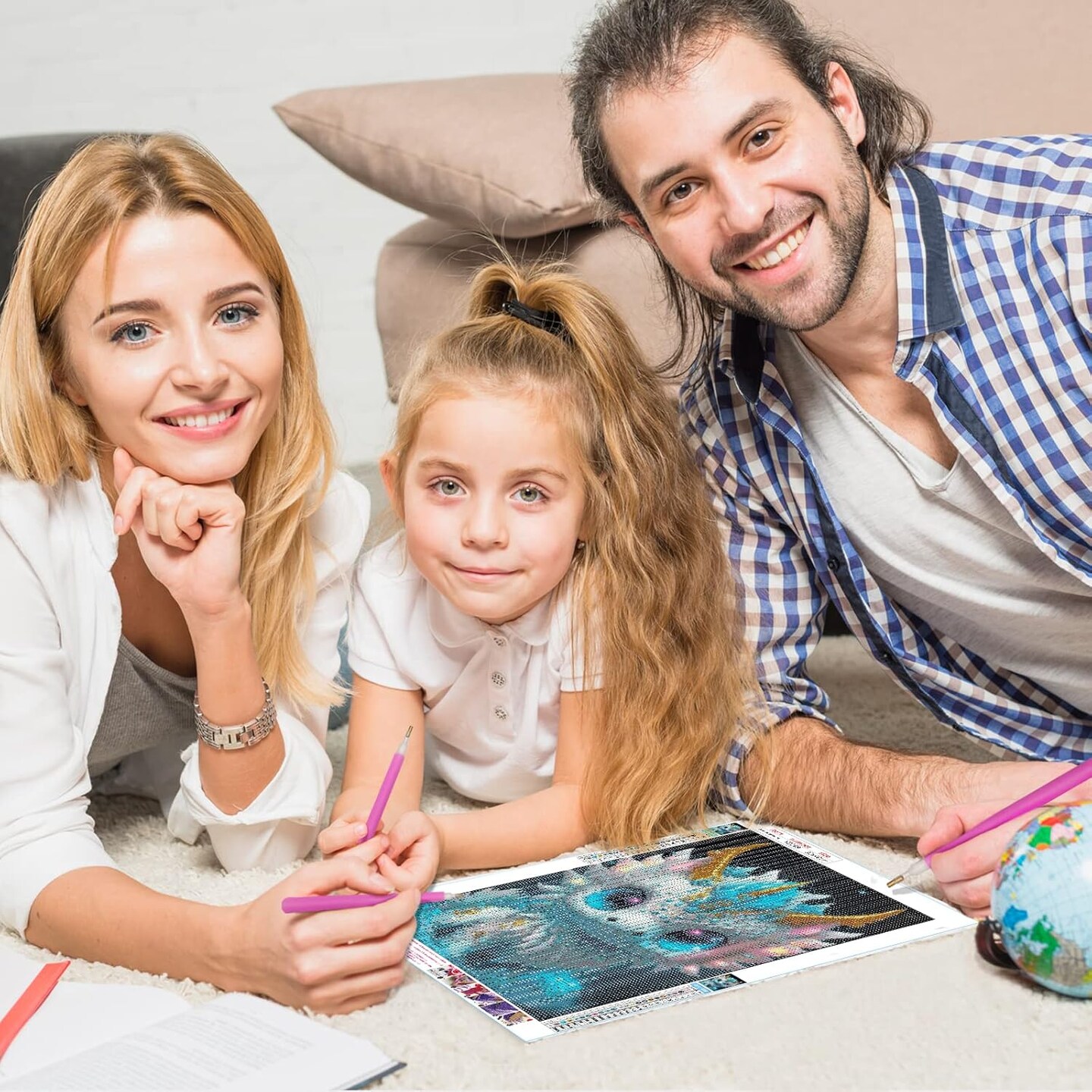 Dragon Diamond Painting Kit – Round Full Drill, Zodiac Fantasy Art (12x16")