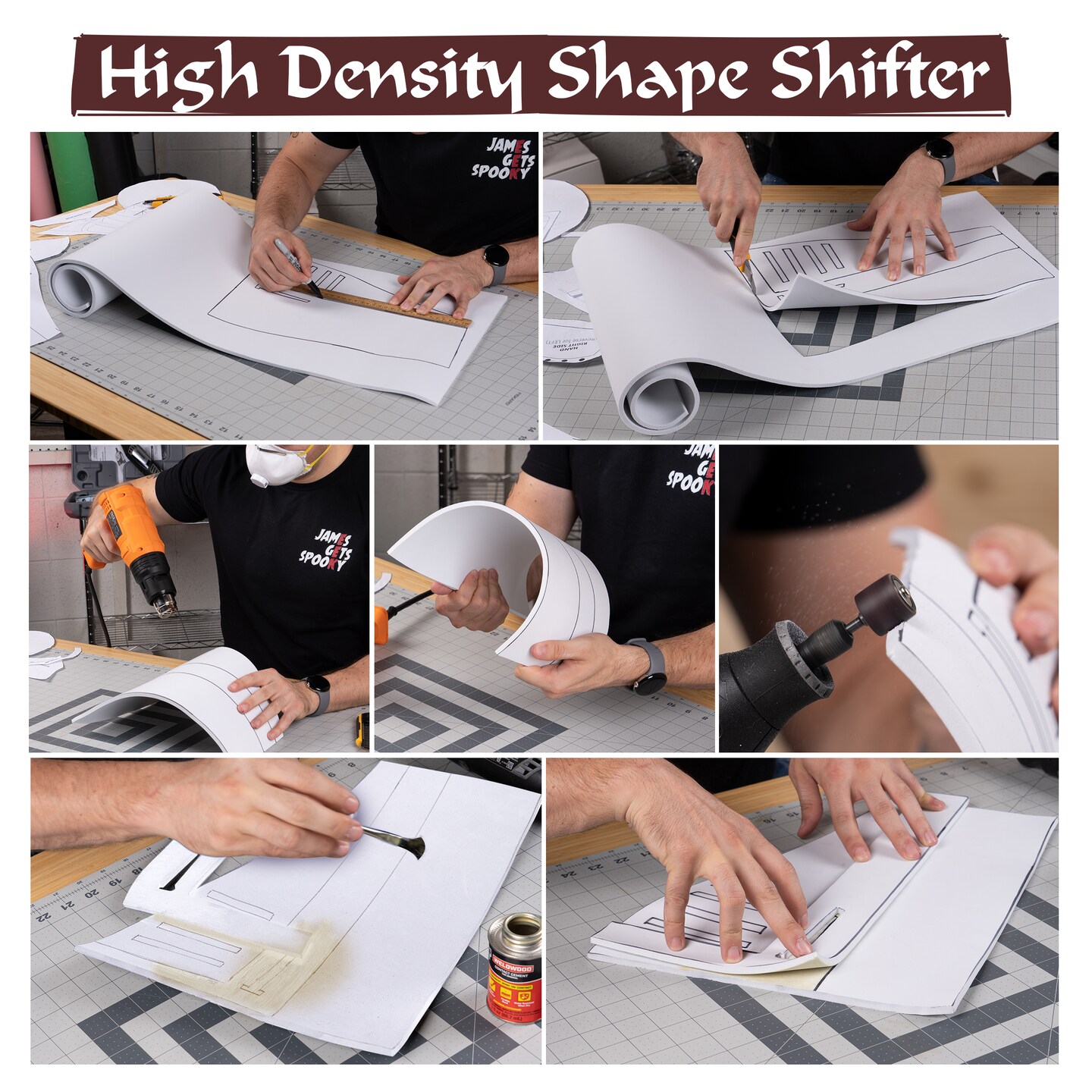 EVA Foam Cosplay | 14" x 39" Sheet | Ultra High Density 85kg/m3 | by The Foamory