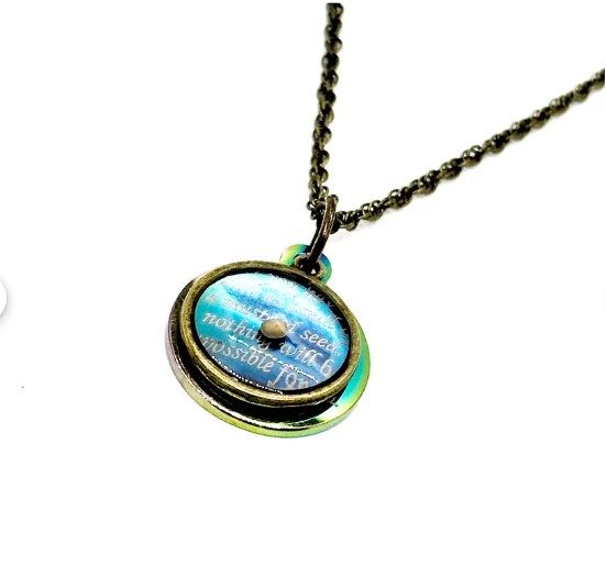 Antique Brass Mustard Seed Scripture Pendant Necklace, Faith Gifts, Matthew  17 20, Mustard Seed Christian Jewelry, Believer Gifts, Christian