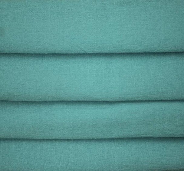 1 Yard Turquoise Cotton Gauze Apparel Fabric Soft Open Weave, 48/50&#x2033; Wide