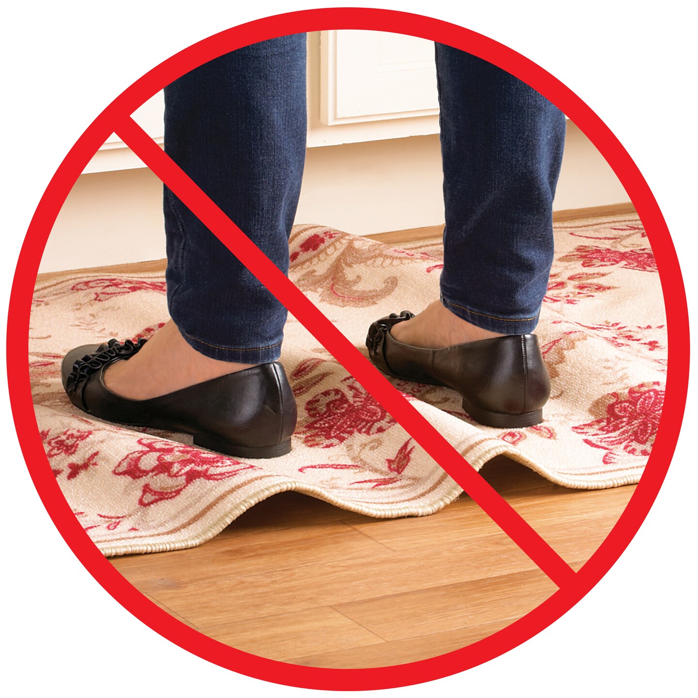 Collections Etc Reusable Slip Resistant Rug Grippers - Set of 8