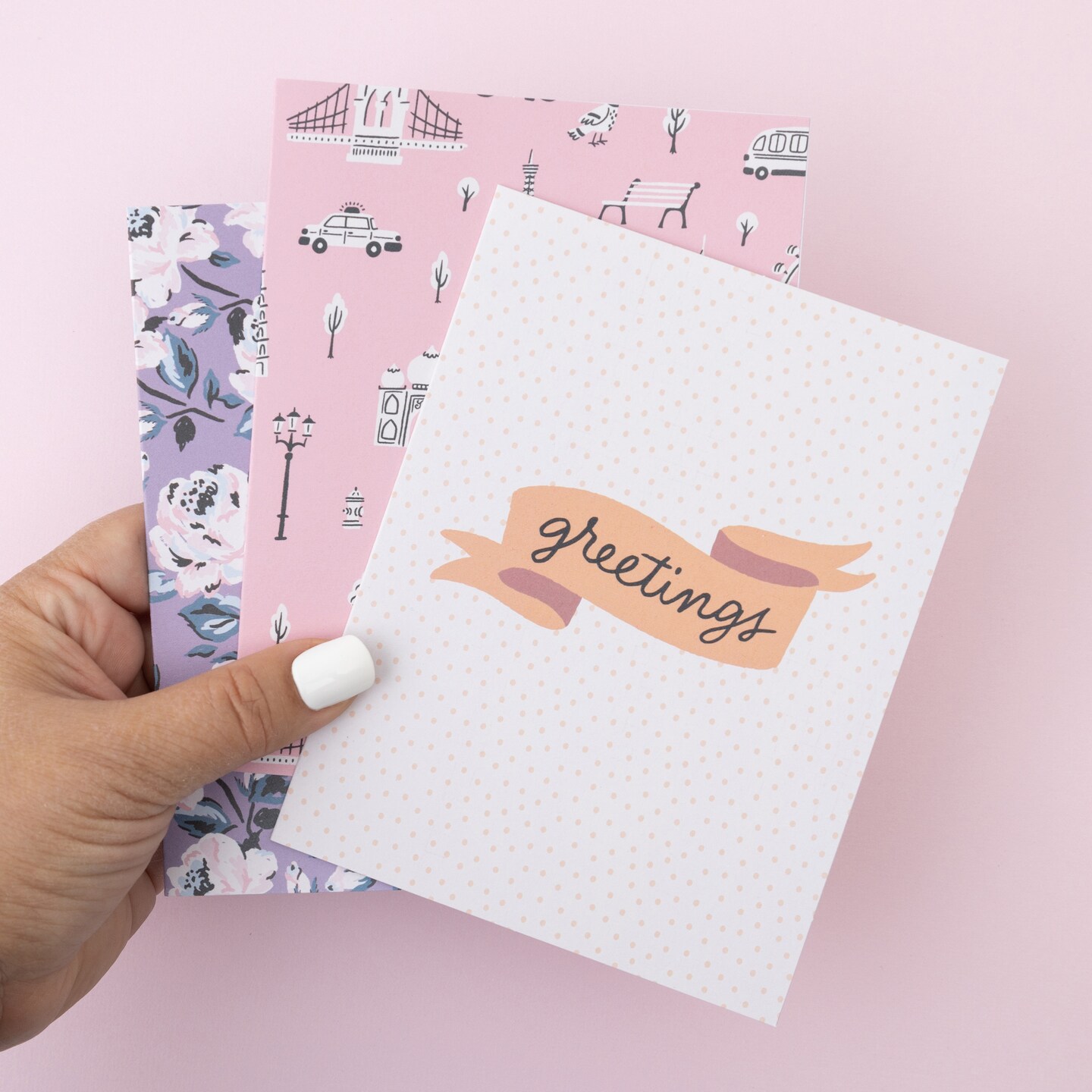 American Crafts A2 Cards W/Envelopes (4.375"X5.75") 40/Box-Maggie Holmes Round Trip