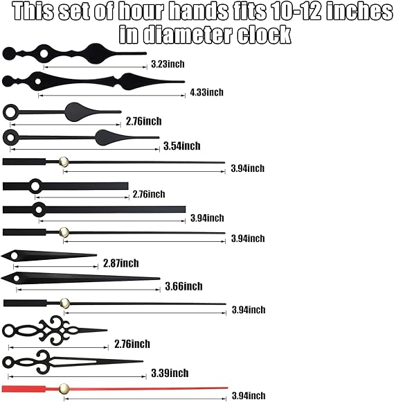 Quartz Clock Mechanism Kit, DIY Wall Clock Mechanisms, Clock Movement Parts Motor Replacement DIY Repair Parts