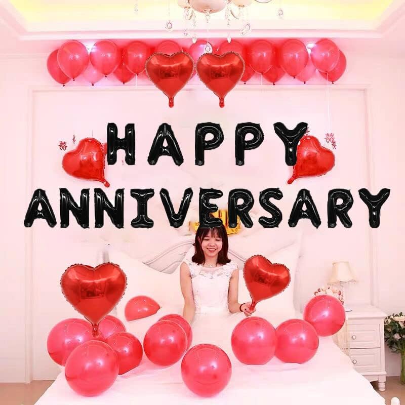 Happy Anniversary Balloon Banner