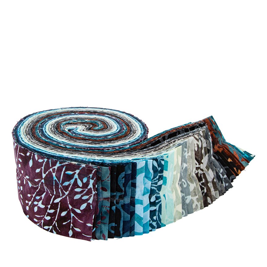 Expressions Batiks 2.5&#x22; Strip Roll (Jelly Roll / Rolie Polie) in Divine Vines by Riley Blake Designs for Riley Blake (RP-23304-40)