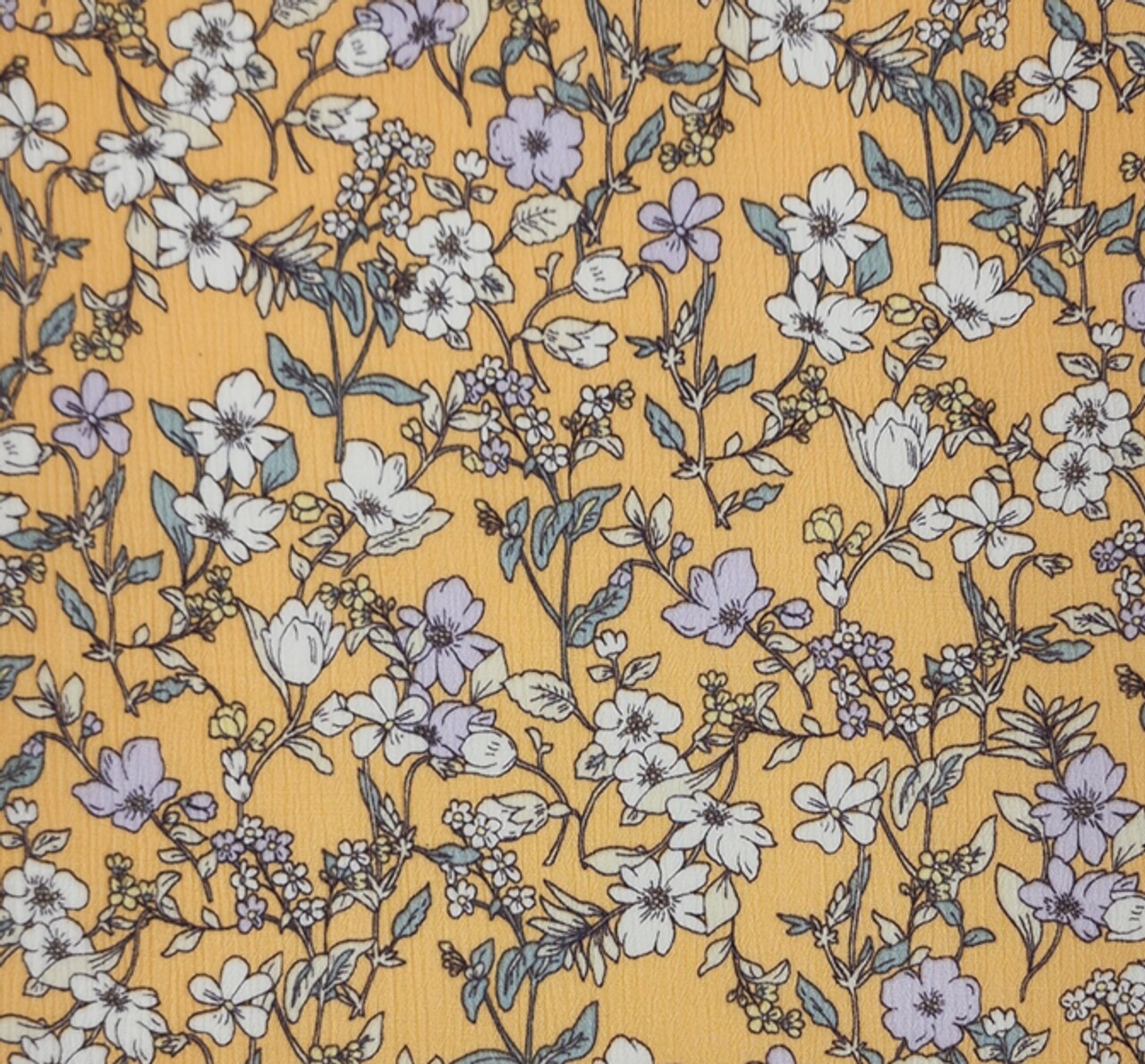 1 Yard Rayon Crinkle Apricot Cream Fabric 50/52” Width, Lightweight Apparel Textile
