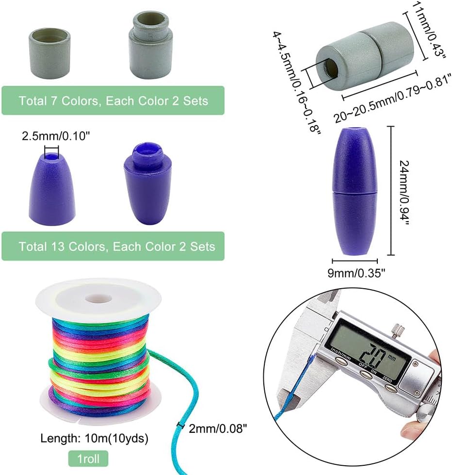 Colorful Nylon String Cords for Necklace Bracelet Jewelry DIY Craft Making