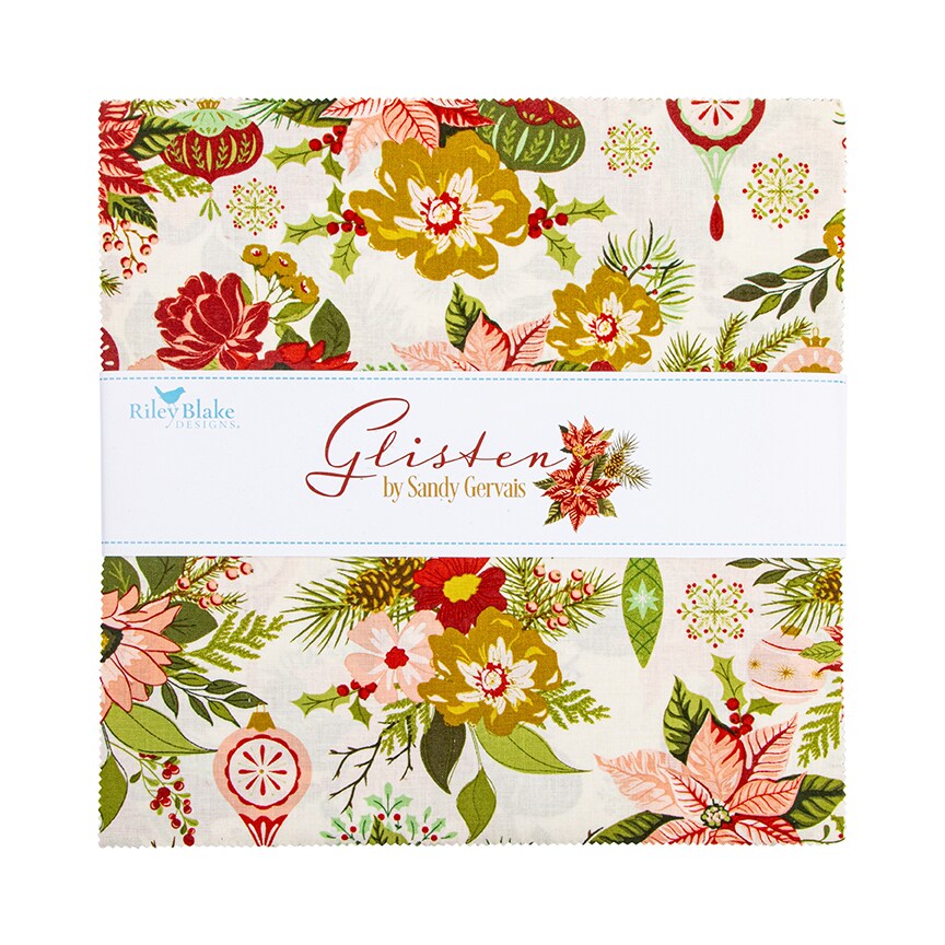 Glisten 10&#x22; Square Pack (Layer Cake / 10&#x22; Stacker) by  for Riley Blake (10-16220-42)