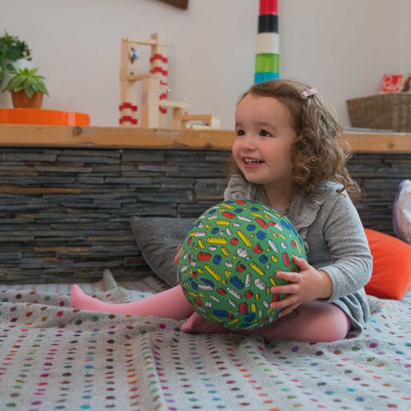 BubaBloon Blocks Green Cotton Balloon Cover Toy