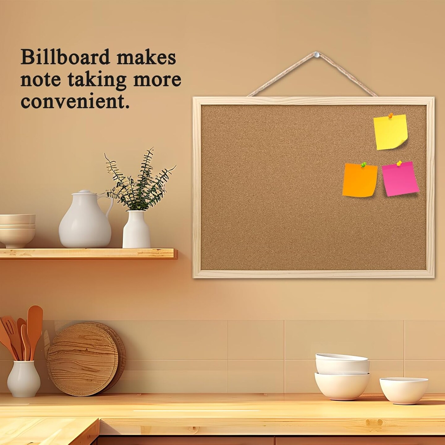 2 Pack Cork Board Bulletin Board