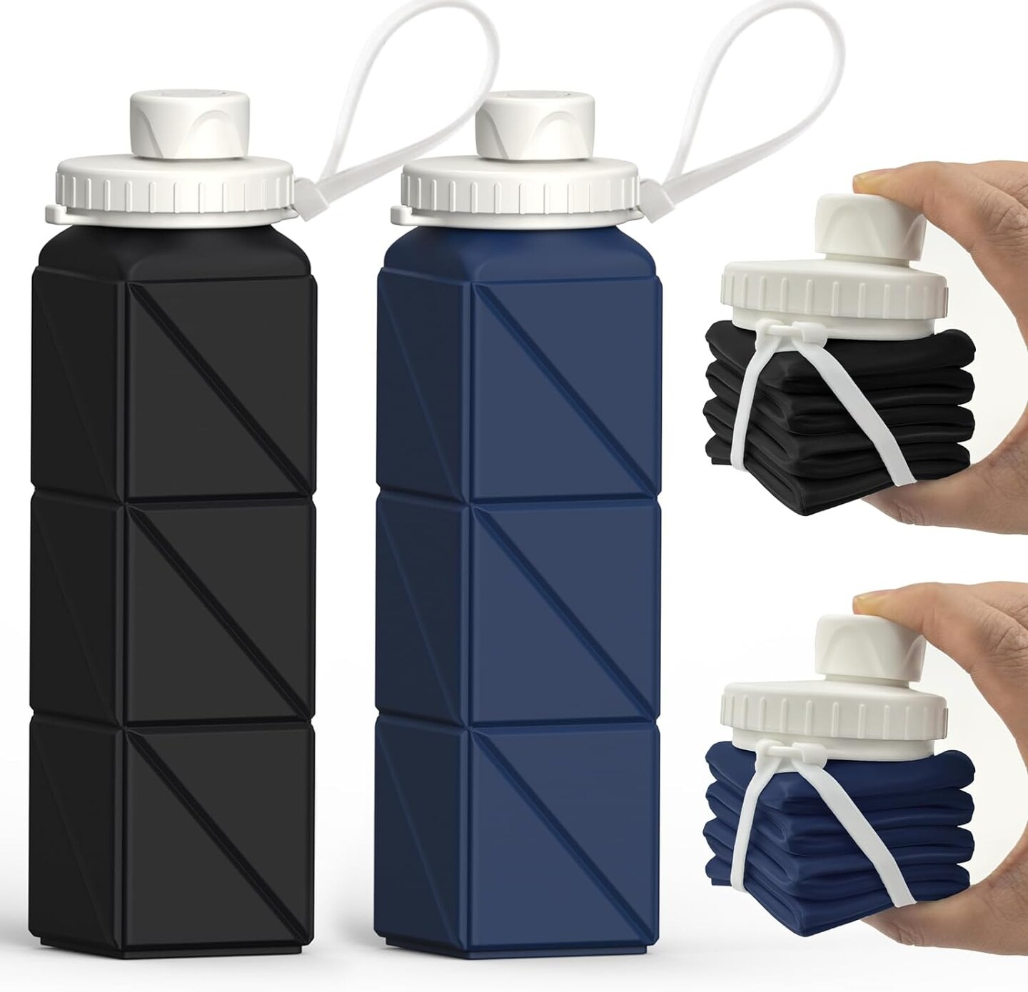 Silicone Foldable Portable Water Bottle
