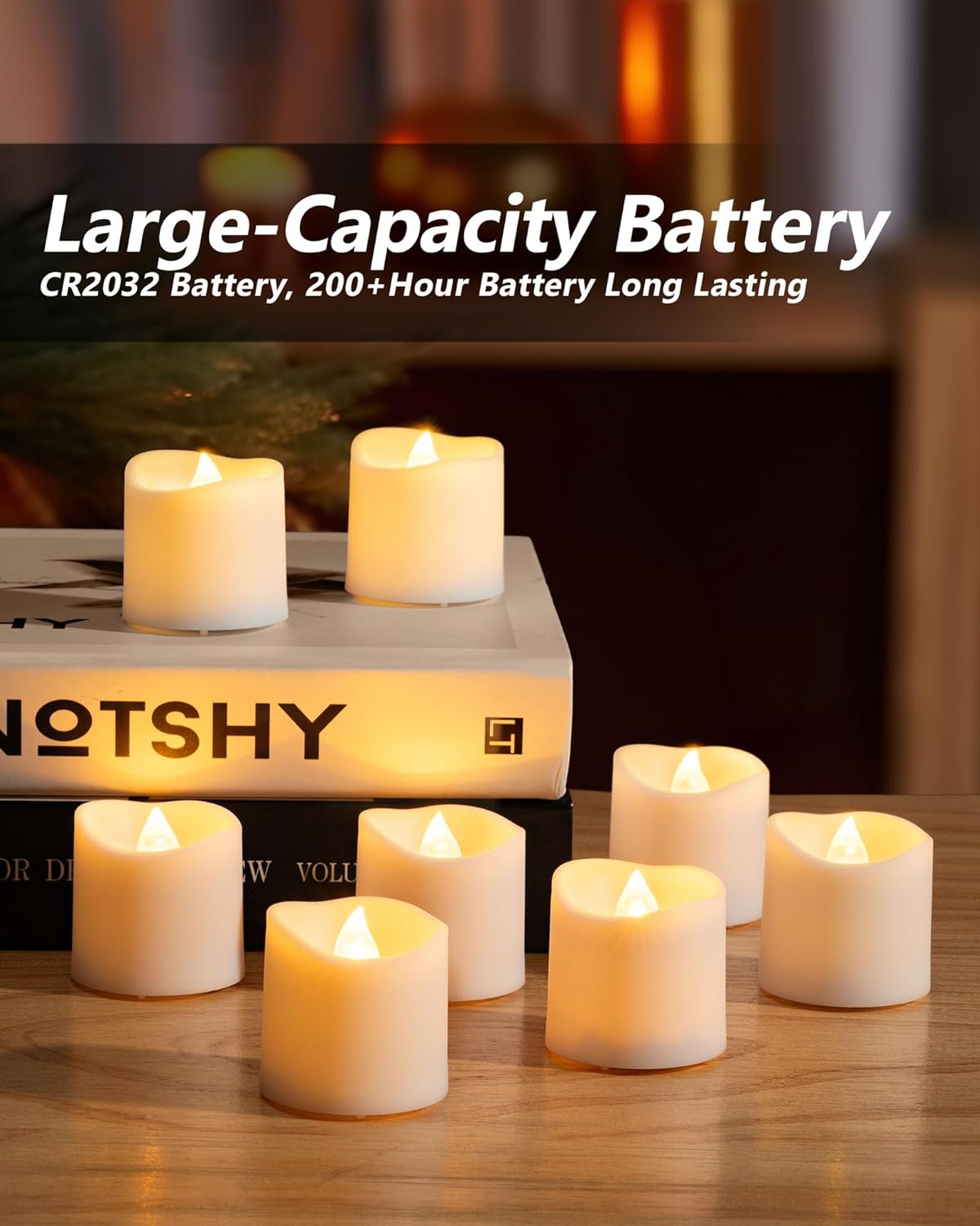 24Pack Flameless LED Votive Candles