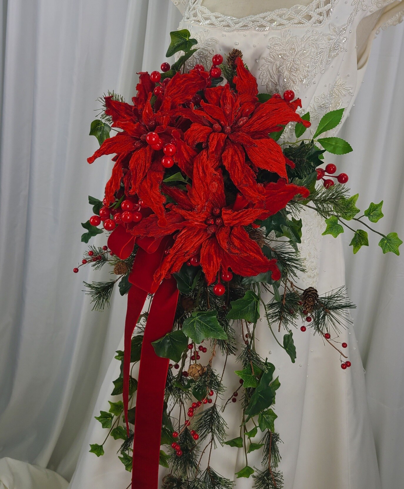 24pz fiori di natale artificiali poinsettia per albero, fiori di natale artificiali con per gonna del decorazioni natalizie, di ornamenti natalizi buoni per di natale, 14cm/5.5in - casa e cucina