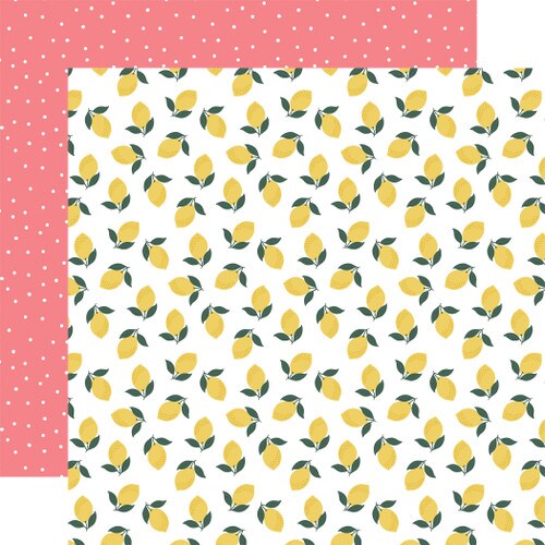Echo Park Pool Party Make Lemonade 12x12 Double-Sided Cardstock Paper