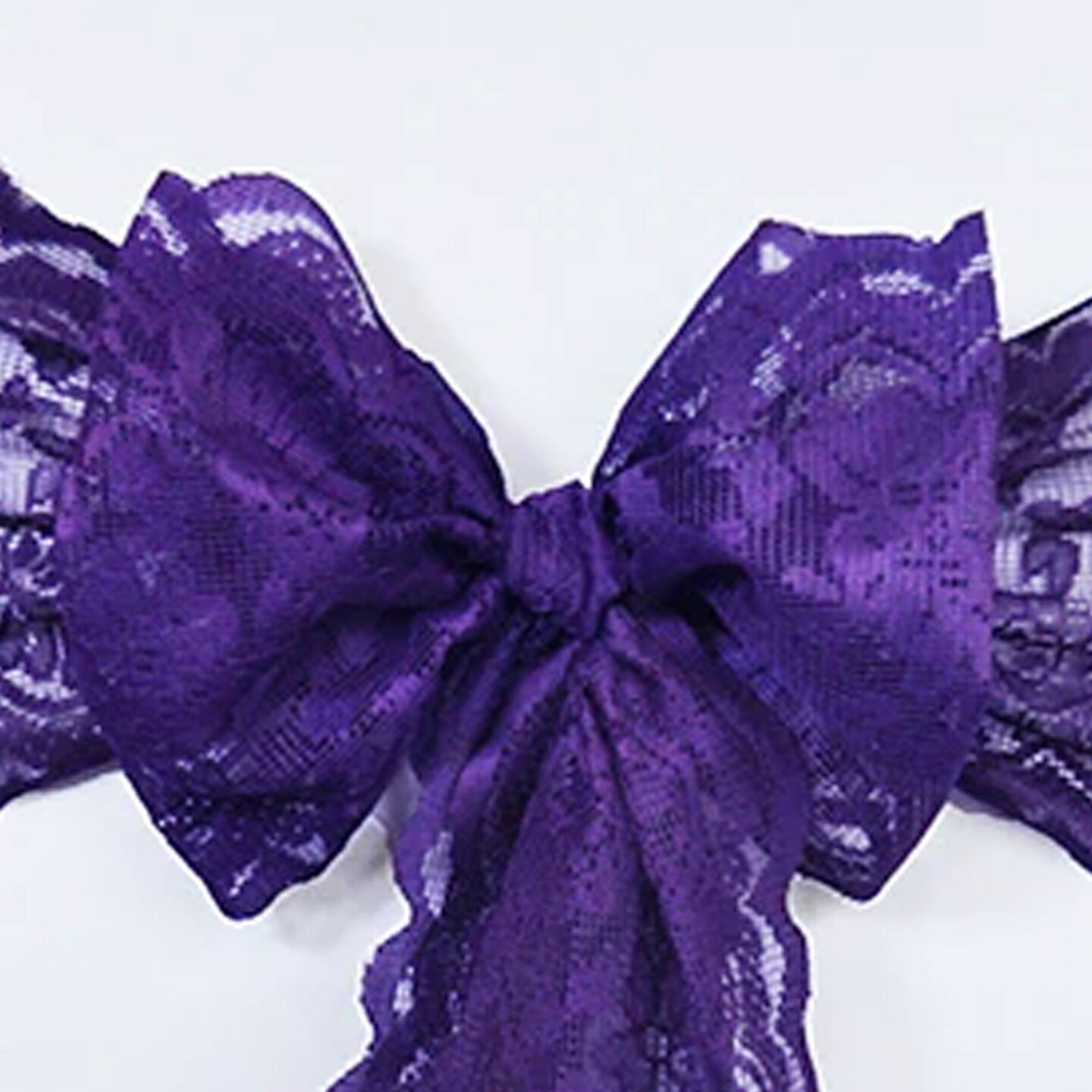 10 Pieces Regency Purple Caspari Lace Chair Sashes for Wedding and Party Chair Decor 9x108 Inches