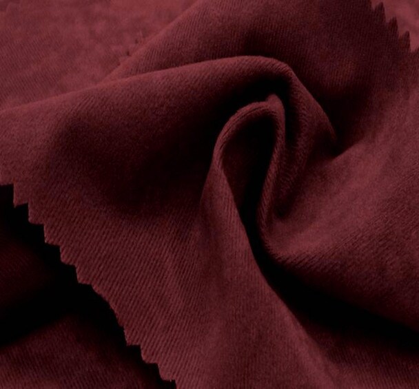 1 Yard Burgundy Alova Suede Fabric 100% Polyester 58/60" Wide Soft & Durable