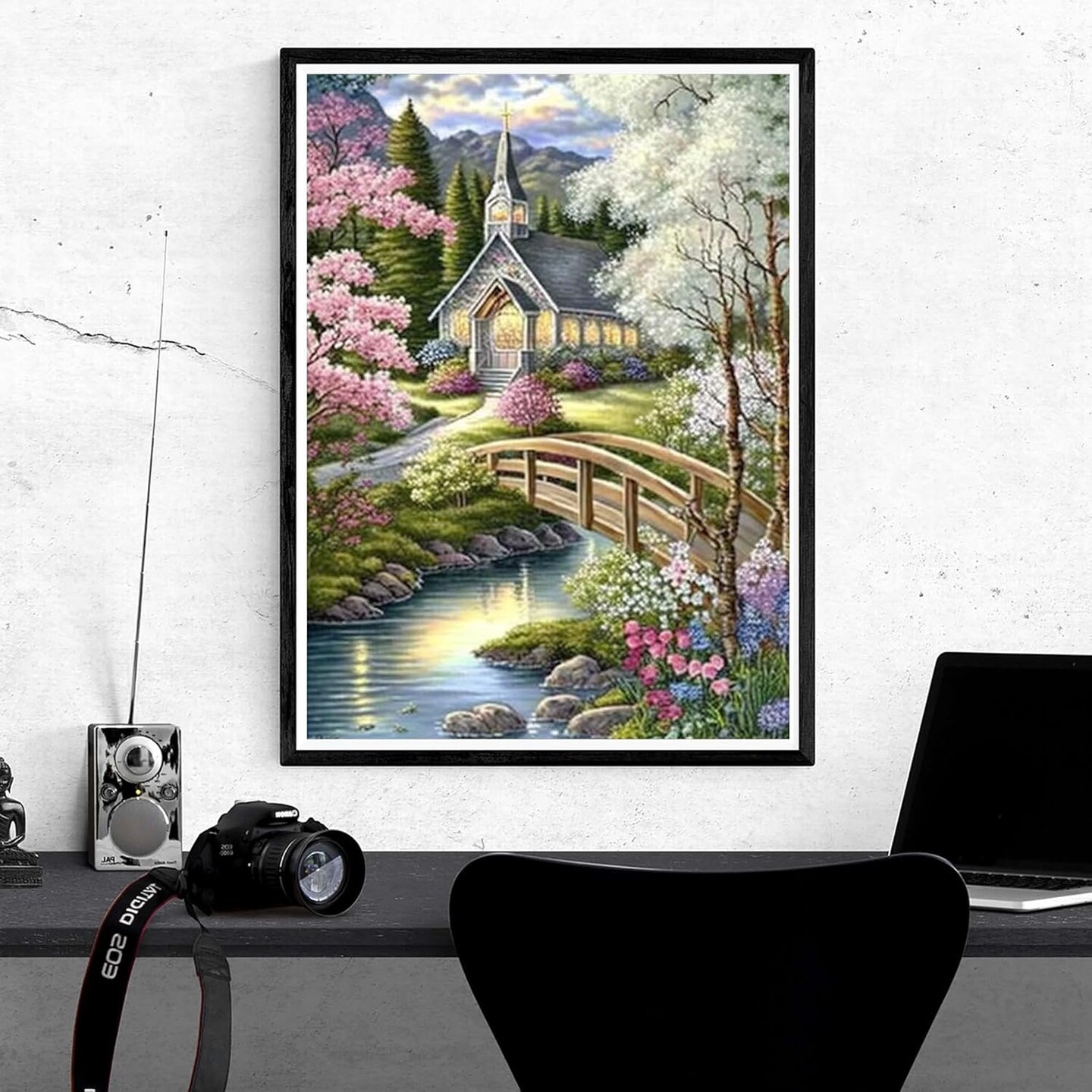 5D River Cottage Diamond Art Painting Kits for Adults (River Cottage) 2.36 x 0.2 x 4.72 inches