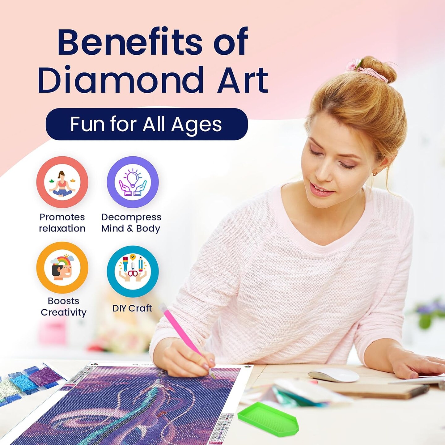 Anime Diamond Art Kits for Adults Spirited Away Dragon, 5D Diamond Painting for Adults, DIY Anime Wall Art, Purple Cross Stitch Gem Art, Full Round Drill 12x16in