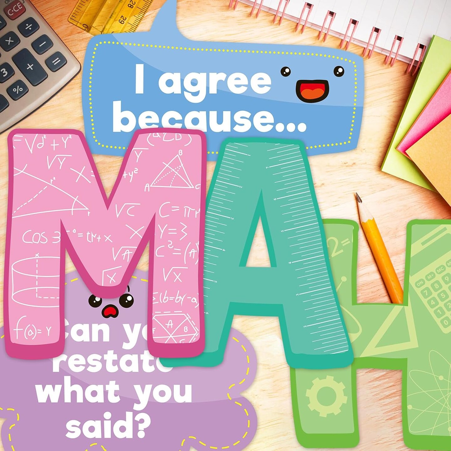 Math Talk for Classroom Decorations