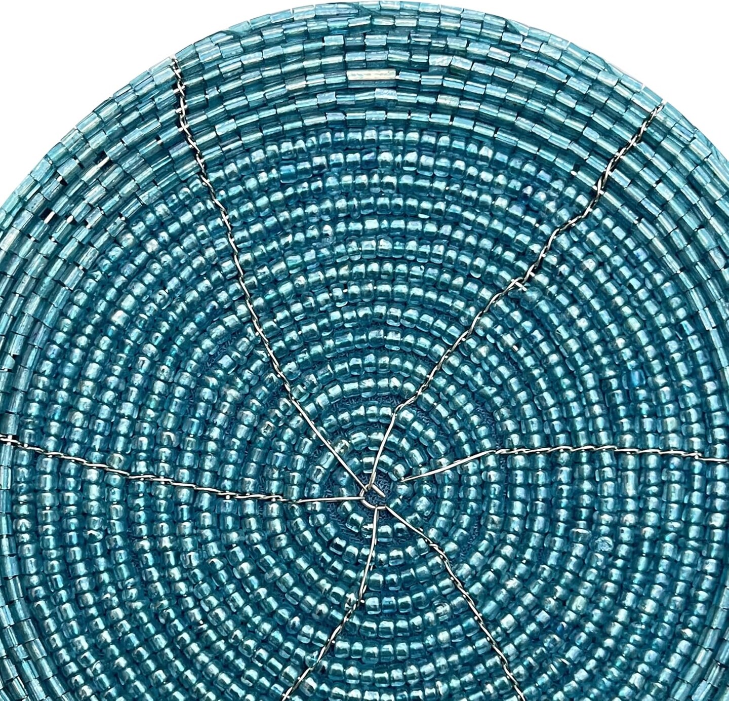 Handmade Beaded Bar Drink Tabletop Protection Coasters - Set of 4