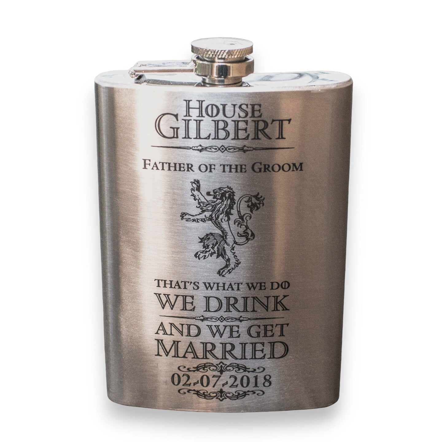 8oz PERSONALIZED That's What We Do Get Married Stainless Steel Flask 8oz PERSONALIZED That's What We Do Get Married Stainless Steel Flask