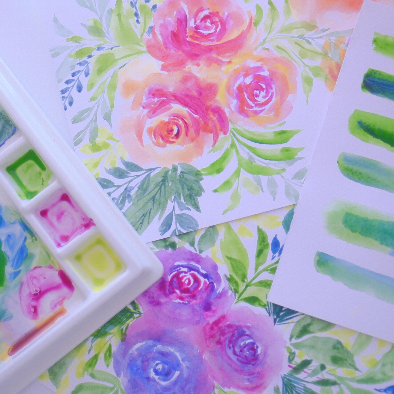Art In August | Beginner Floral Painting in Watercolor