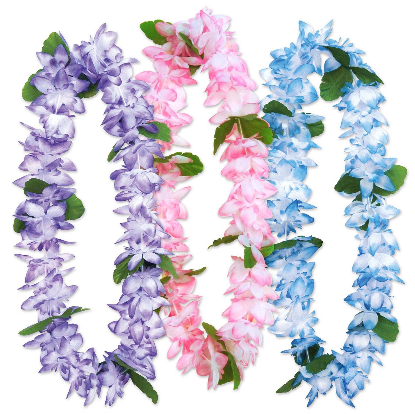18 Pack Beistle Luau Party Island Floral Leis