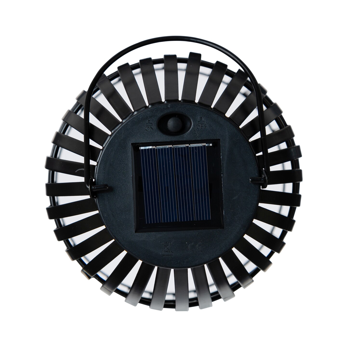 Set of 2/4 9.75&#x22;H Metal Solar Powered Edison Bulb Outdoor Hanging Lantern