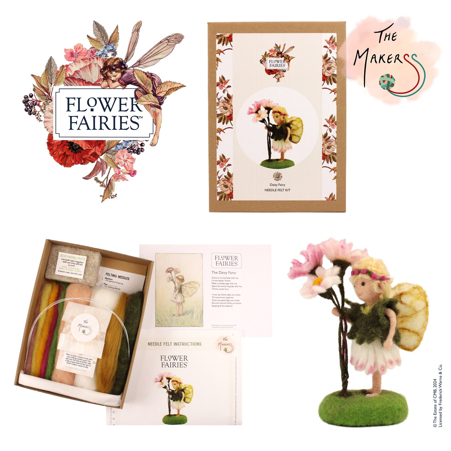Felting Kit -  Daisy Fairy Needle Felting Kit