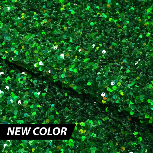 2 Way Stretch Velvet Sequin Fabric 92% Polyester & 8% Spandex 46/47” Width